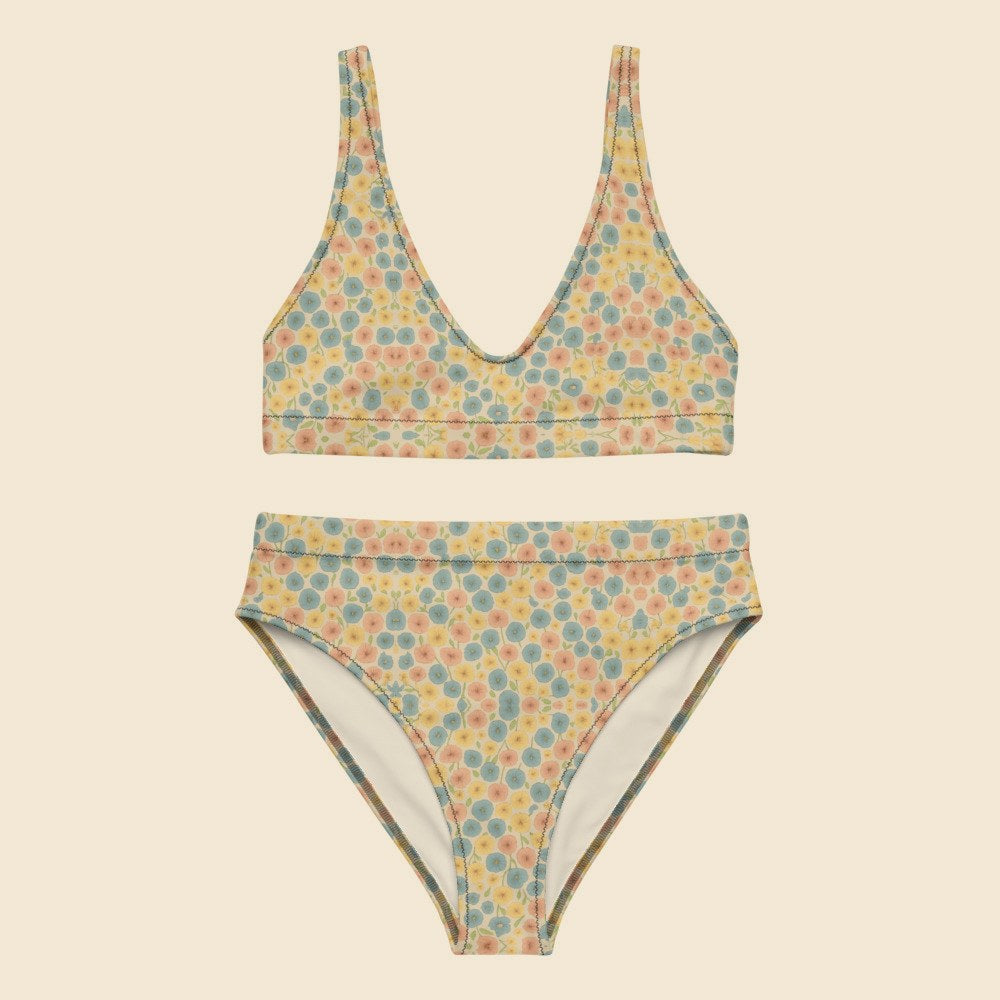 Bikini Taille Haute personnalisable, Verso Paris · vue produit