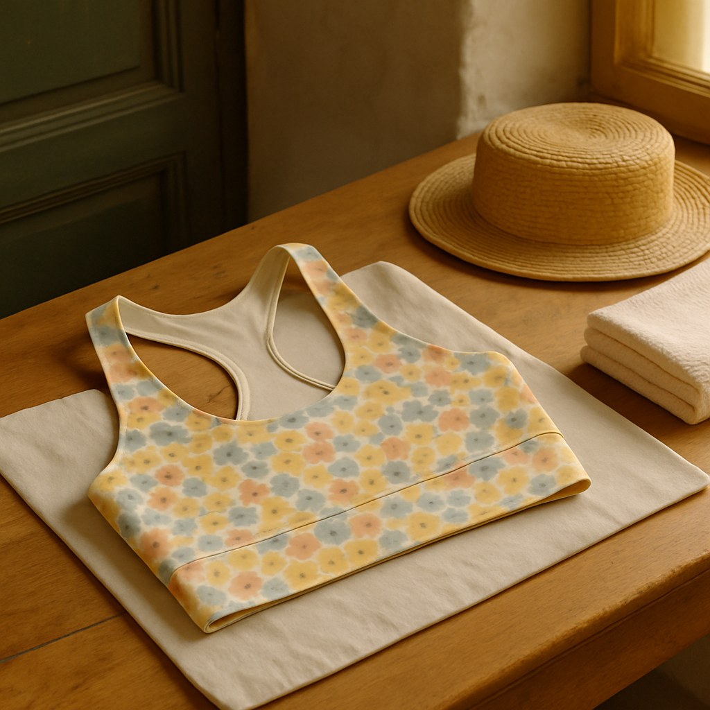 Brassière Longline photographié dans l'atelier Verso Paris · atelier Verso · d'après produit · porté femme