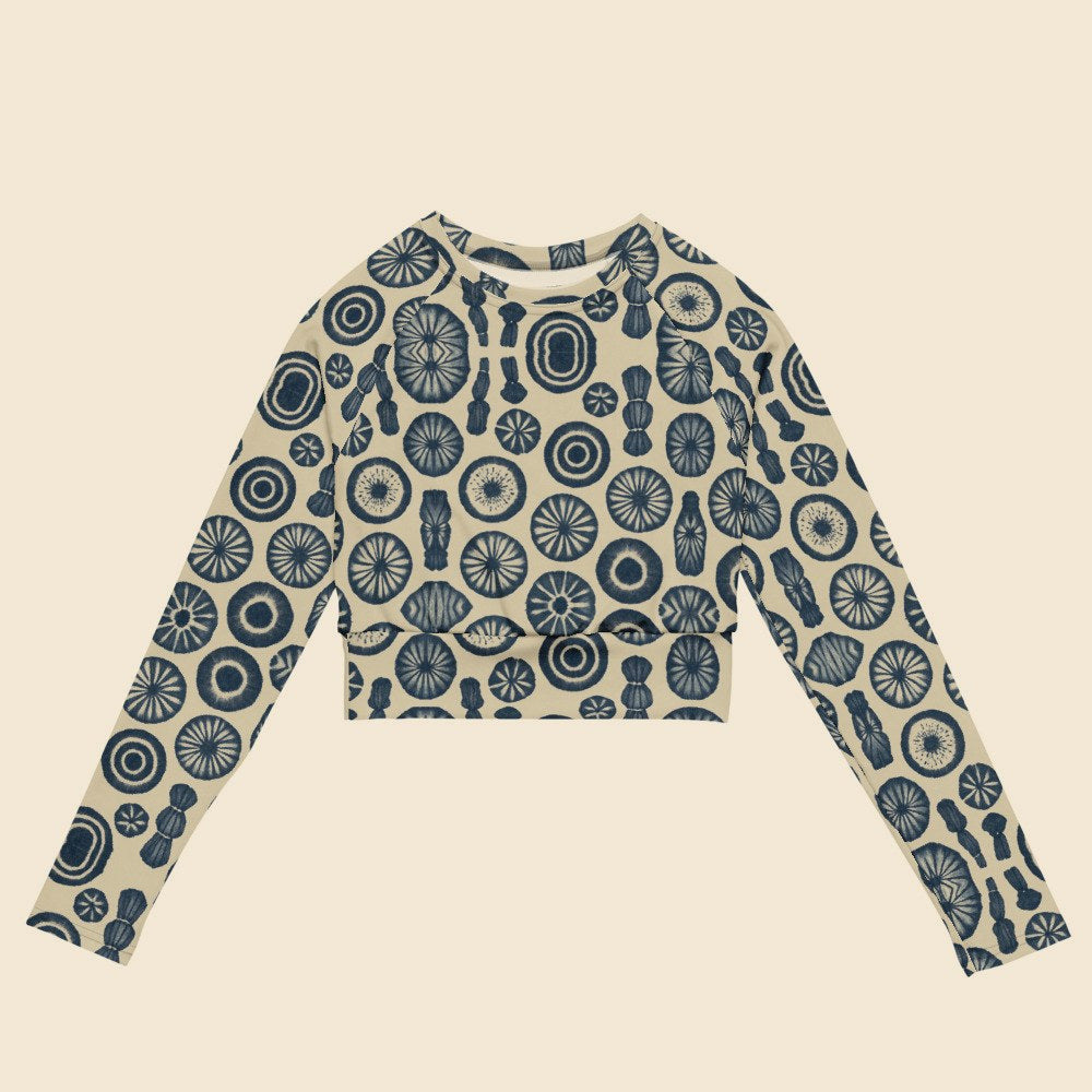 Crop Top Manches Longues personnalisable, Verso Paris · vue produit