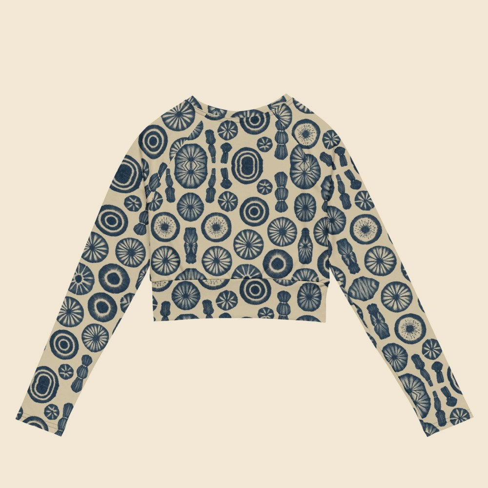 Crop Top Manches Longues personnalisable, Verso Paris · vue produit