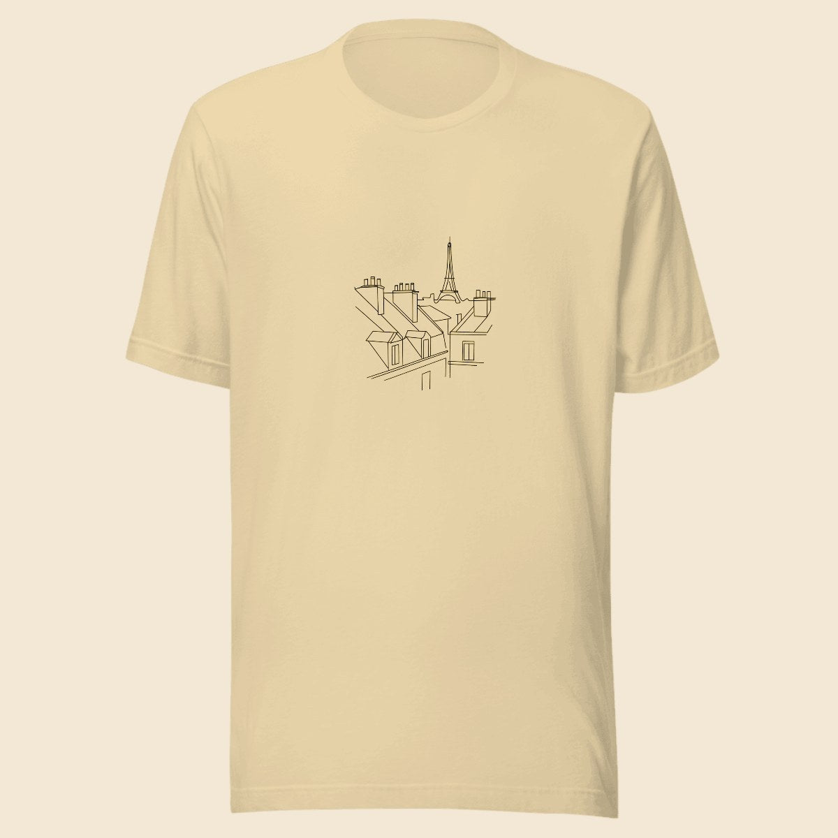 Classic Tee personnalisé avec une illustration créée par l’IA, Verso Paris · exemple illustration IA