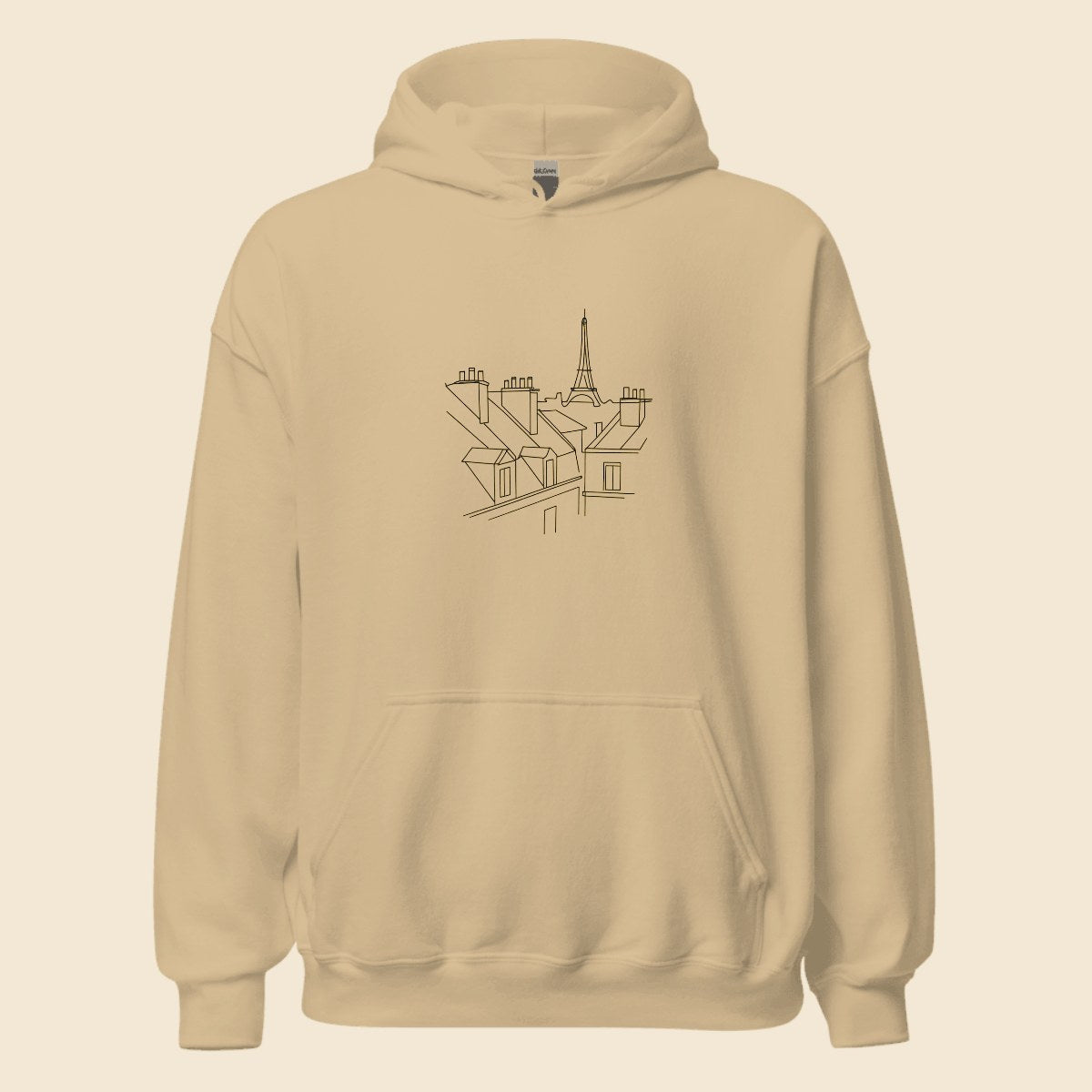 Hoodie personnalisé avec une illustration créée par l’IA, Verso Paris · exemple illustration IA