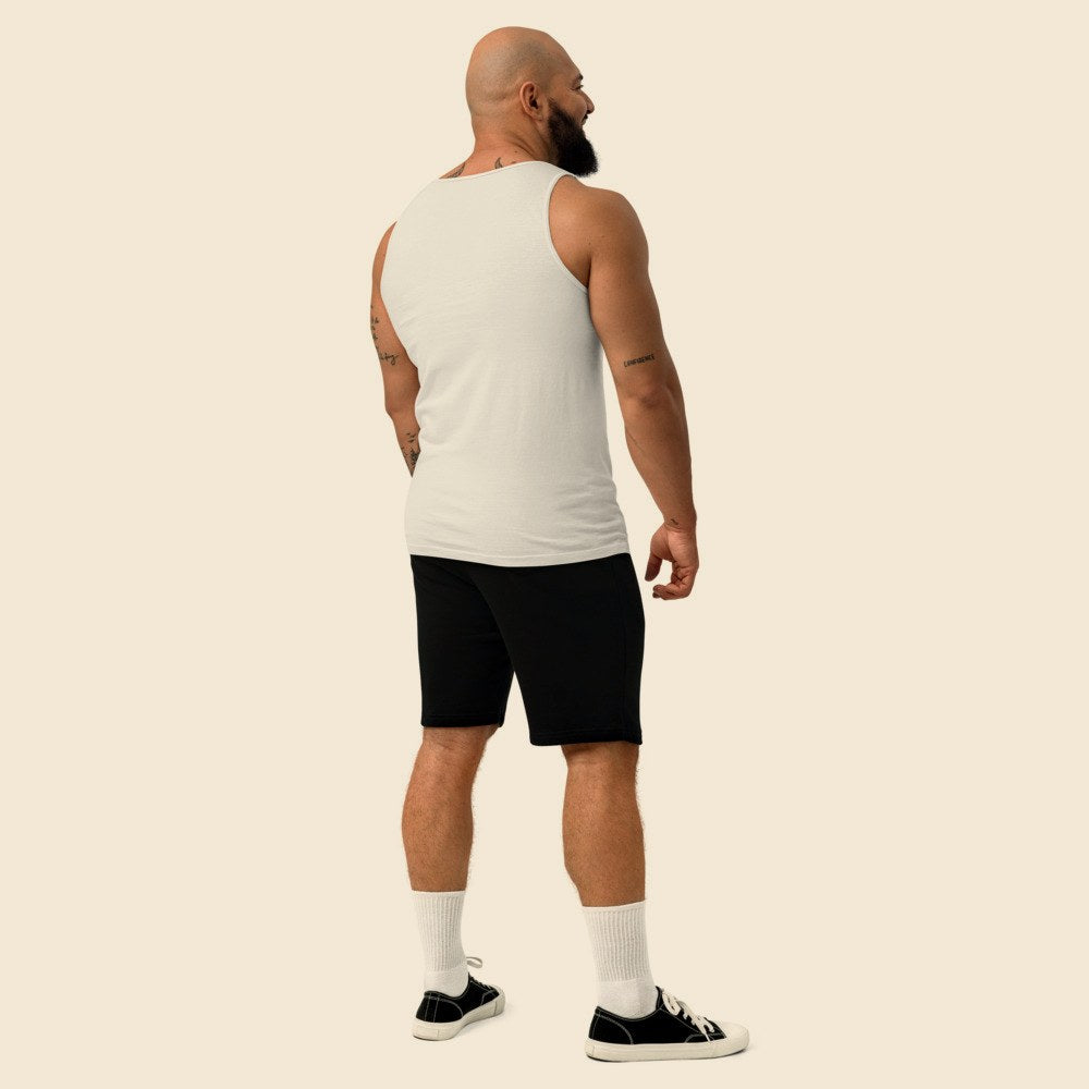 Débardeur Col Rond porté par un homme, Verso Paris · mannequin homme · dos