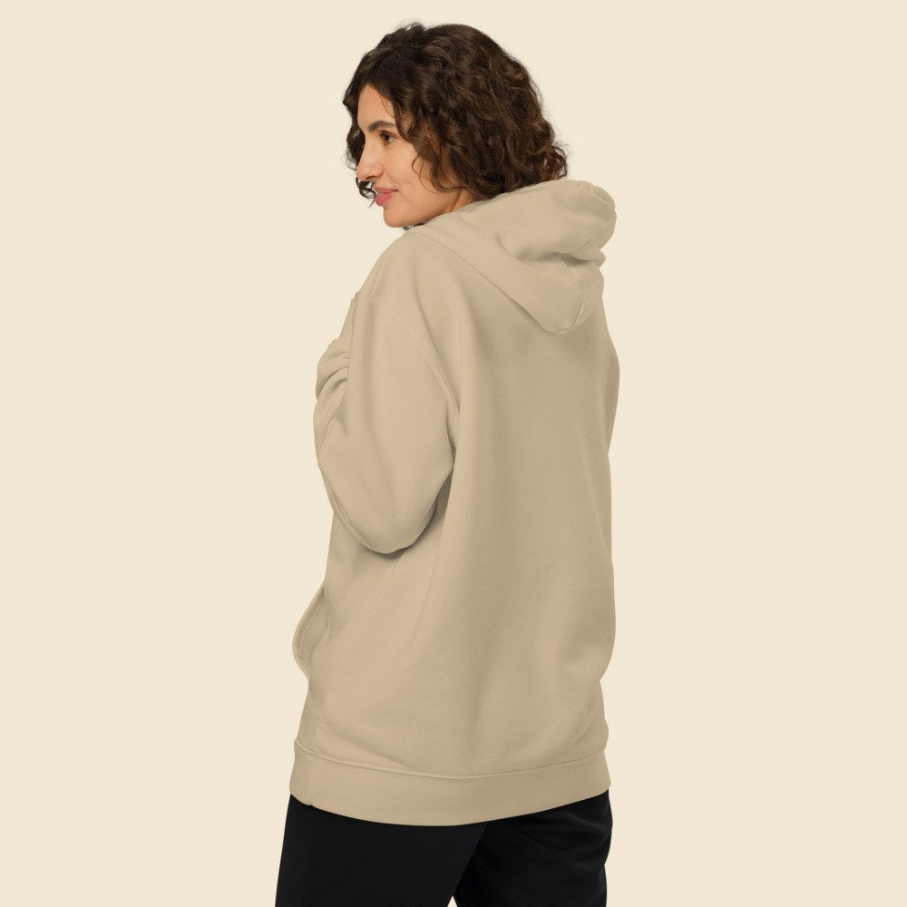 Hoodie Cruiser 2.0 porté par une femme, Verso Paris · mannequin femme · dos