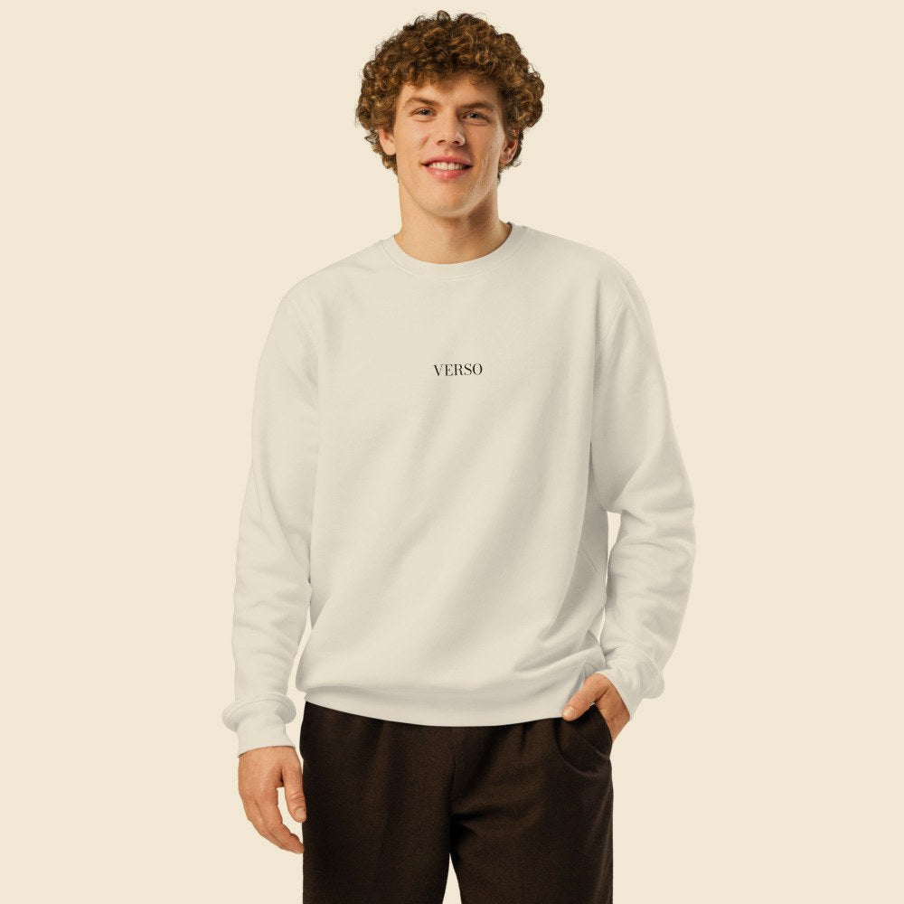 Sweat Bio Roller porté par un homme, Verso Paris · mannequin homme