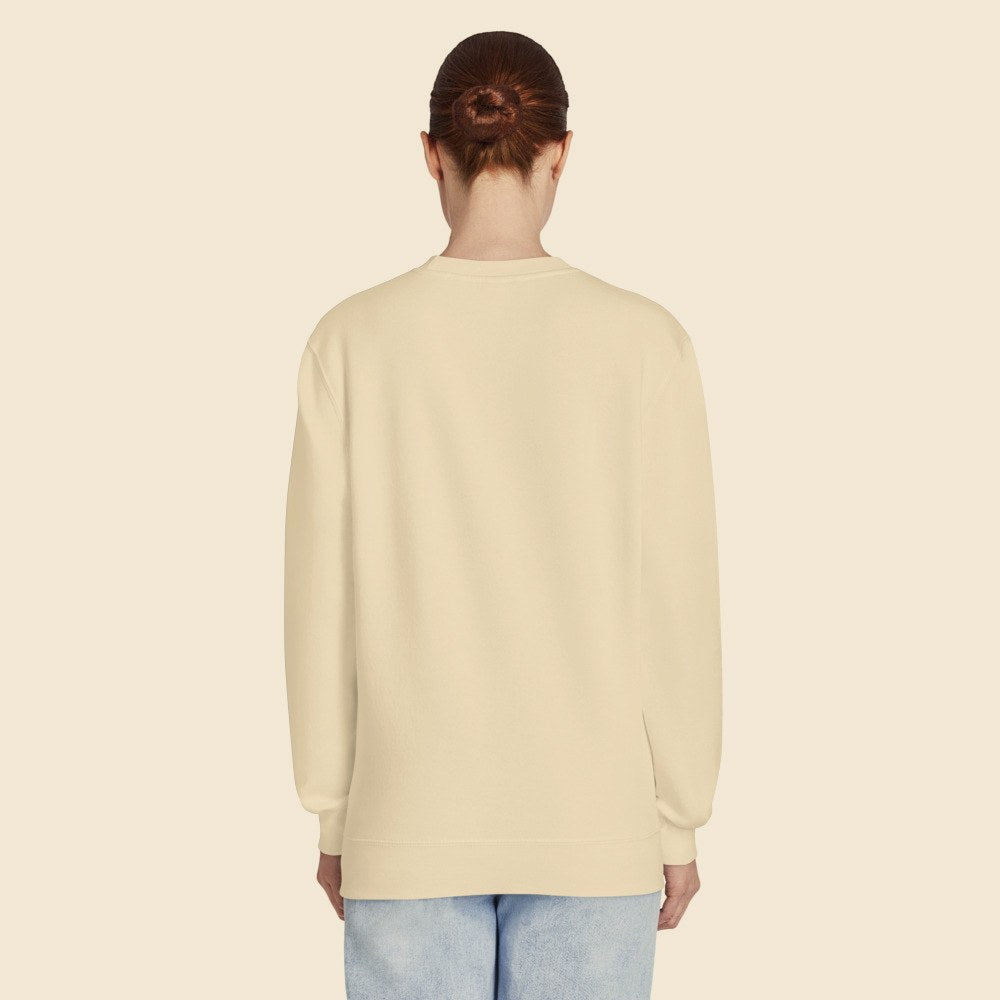 Sweatshirt Col Rond Lane Seven LS14004 porté par une femme, Verso Paris · mannequin femme · dos