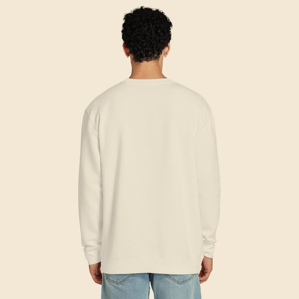 Sweatshirt Col Rond Lane Seven LS14004 porté par un homme, Verso Paris · mannequin homme · dos