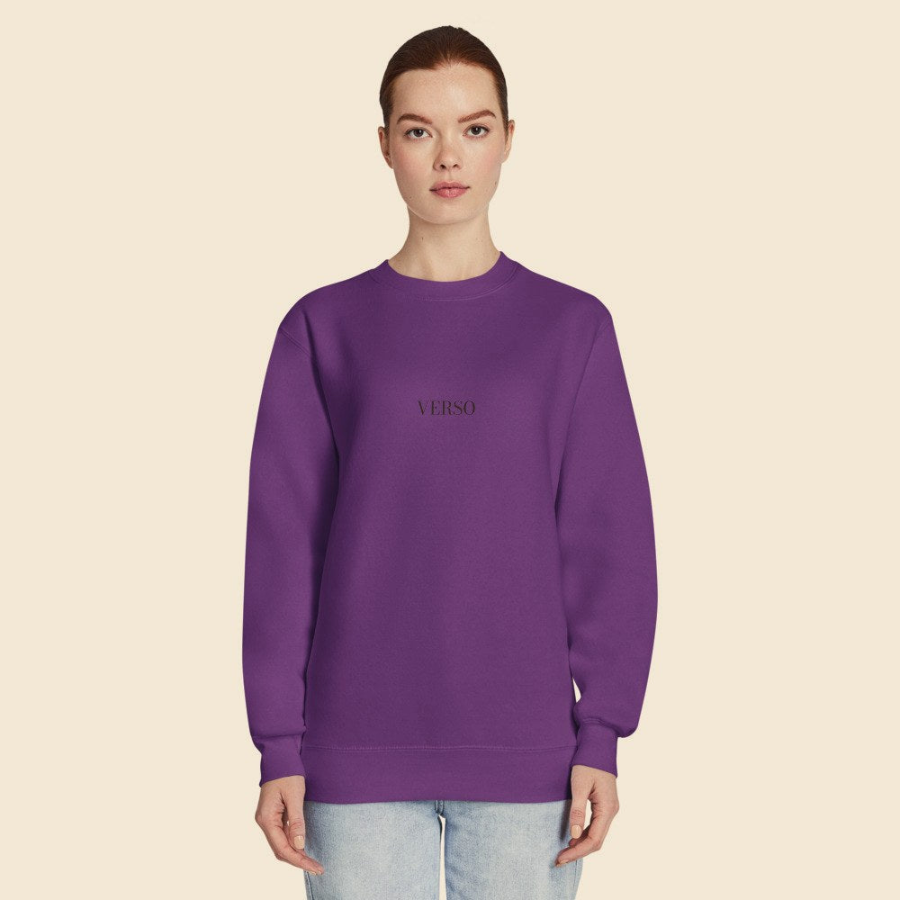 Sweatshirt Col Rond Lane Seven LS14004 porté par une femme, Verso Paris · mannequin femme