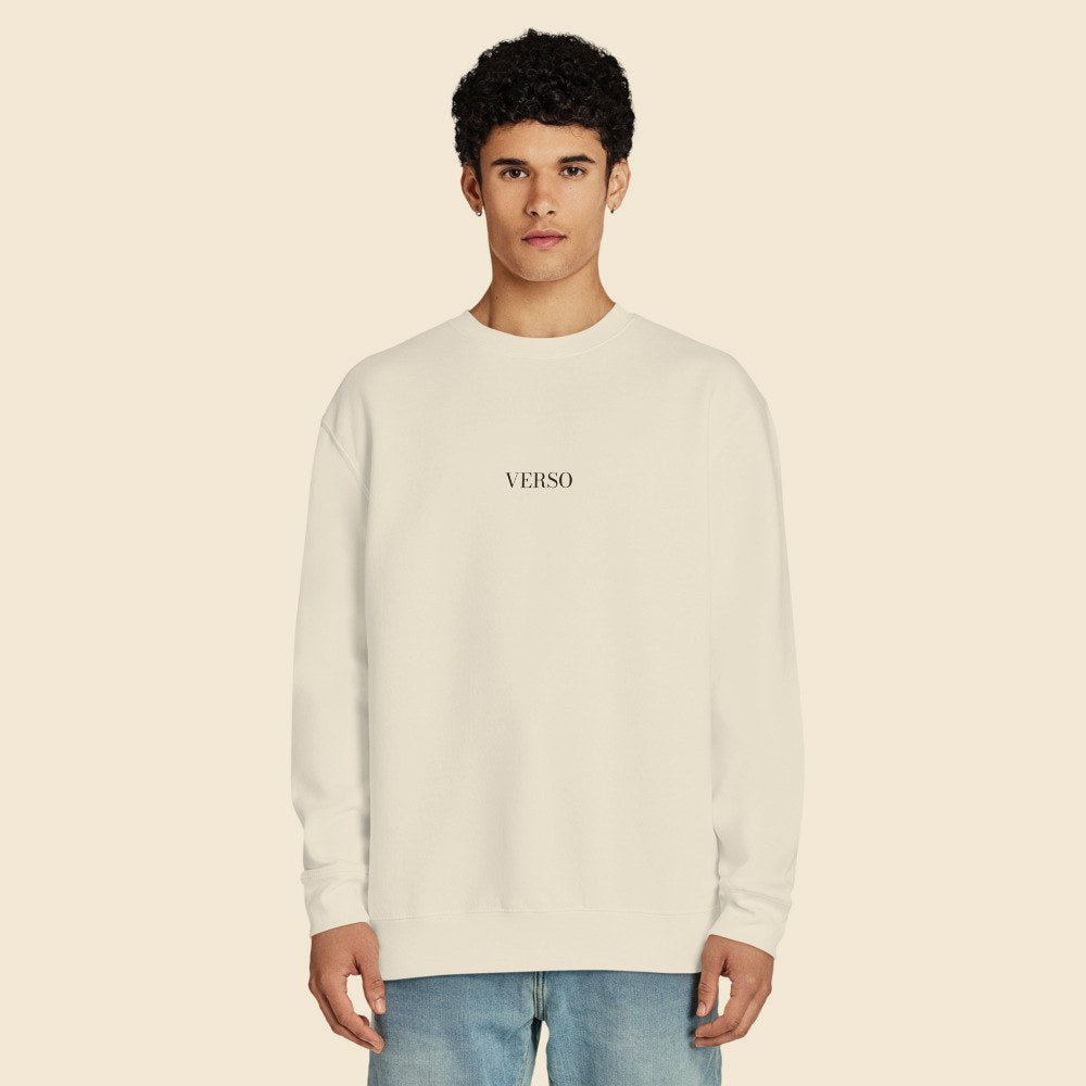 Sweatshirt Col Rond Lane Seven LS14004 porté par un homme, Verso Paris · mannequin homme