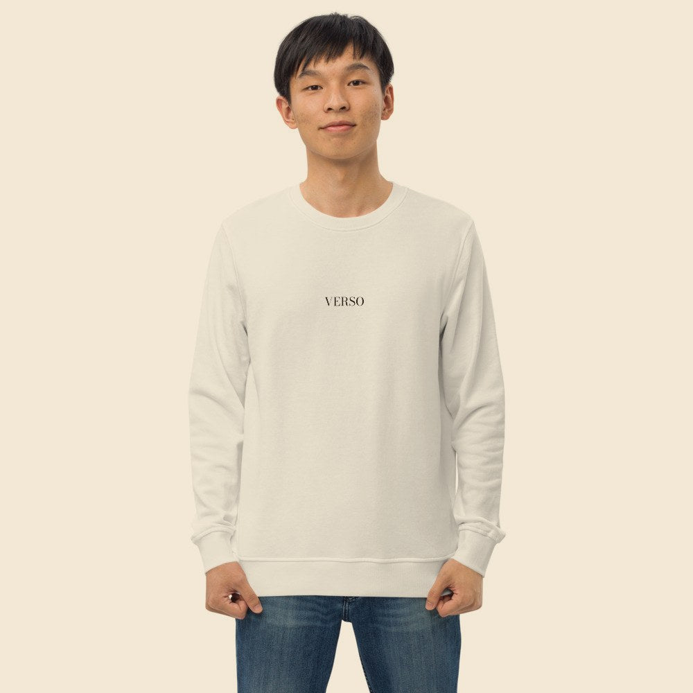 Sweatshirt Col Rond SOL'S 03574 porté par un homme, Verso Paris · mannequin homme