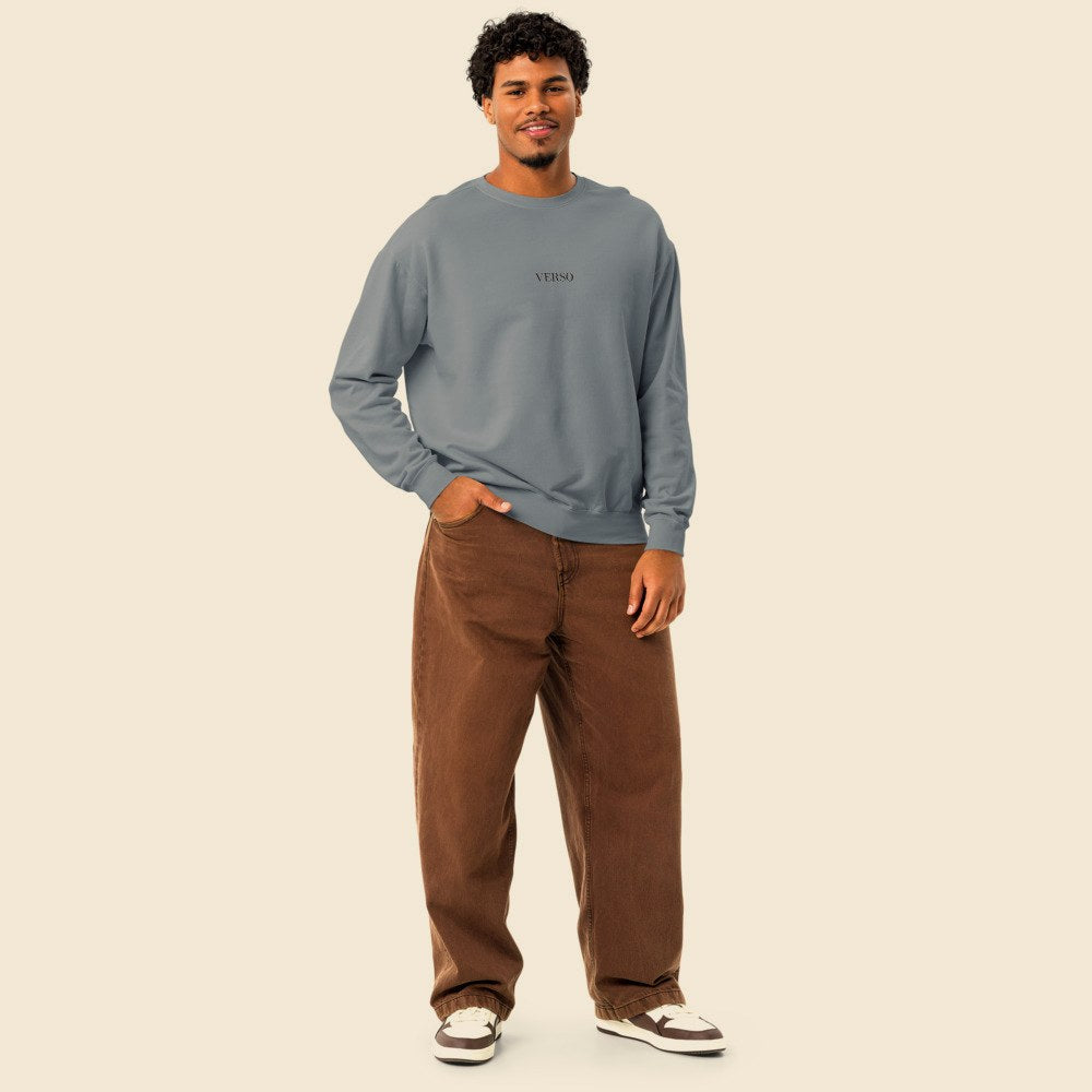 Sweatshirt porté par un homme, Verso Paris · mannequin homme