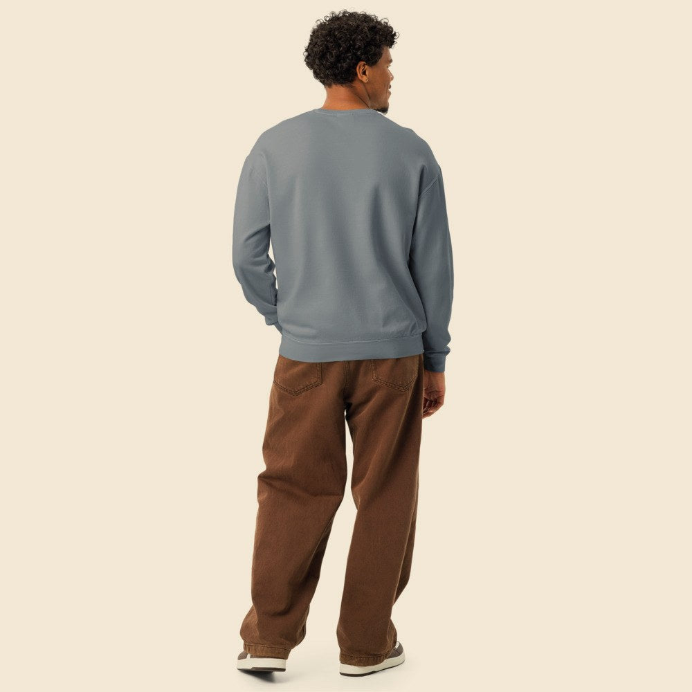 Sweatshirt porté par un homme, Verso Paris · mannequin homme · dos