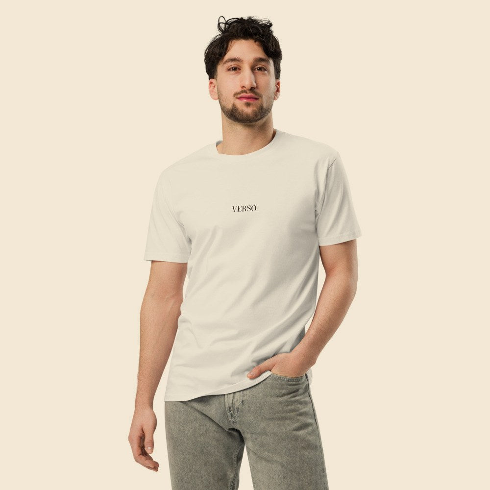 Tee Jersey Col Rond AS Colour 5001T porté par un homme, Verso Paris · mannequin homme