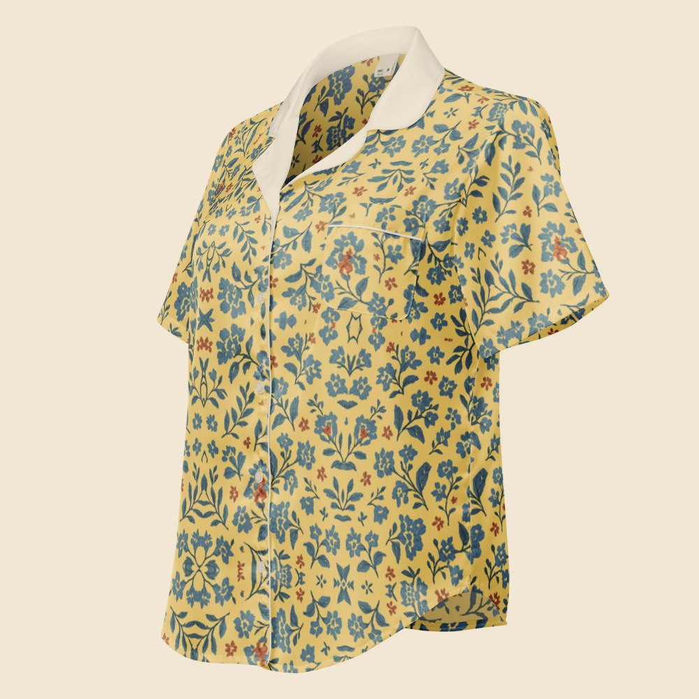 Haut de Pyjama Manches Courtes personnalisable, Verso Paris · vue produit