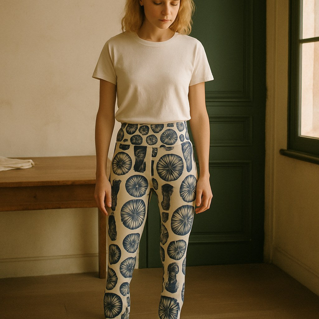 Leggings de Yoga photographié dans l'atelier Verso Paris · atelier Verso · d'après produit · porté femme