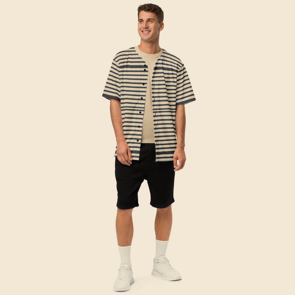 Maillot de Baseball porté, Verso Paris · mannequin homme