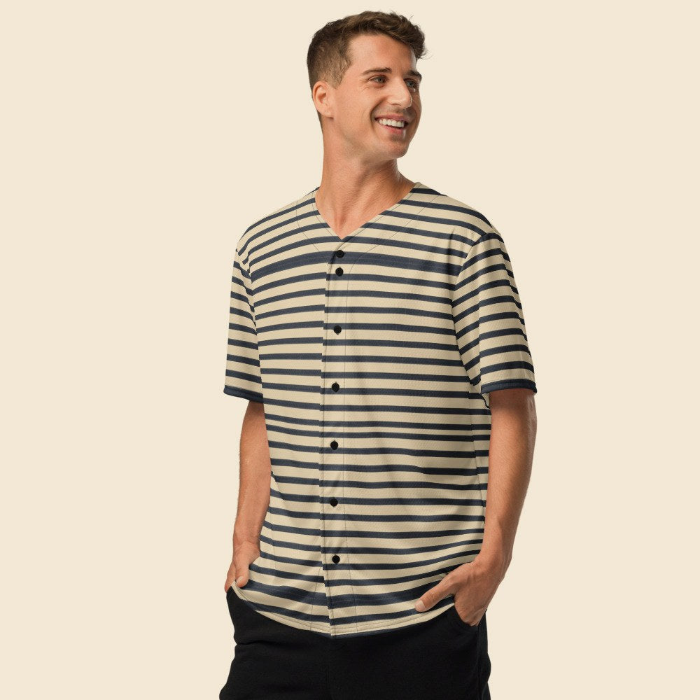 Maillot de Baseball porté, Verso Paris · mannequin homme