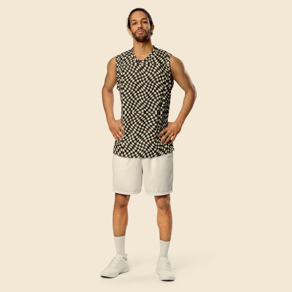 Maillot de Basket porté, Verso Paris · mannequin homme
