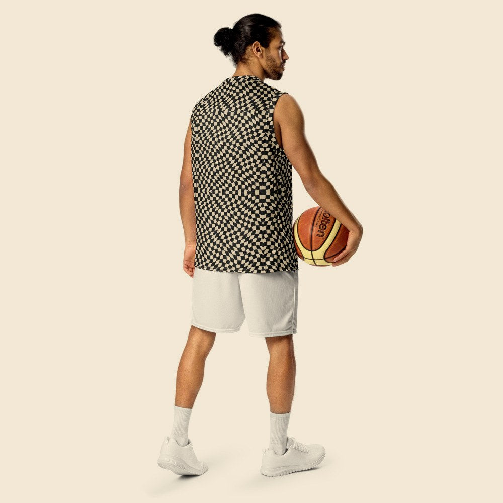 Maillot de Basket porté, Verso Paris · mannequin homme · dos