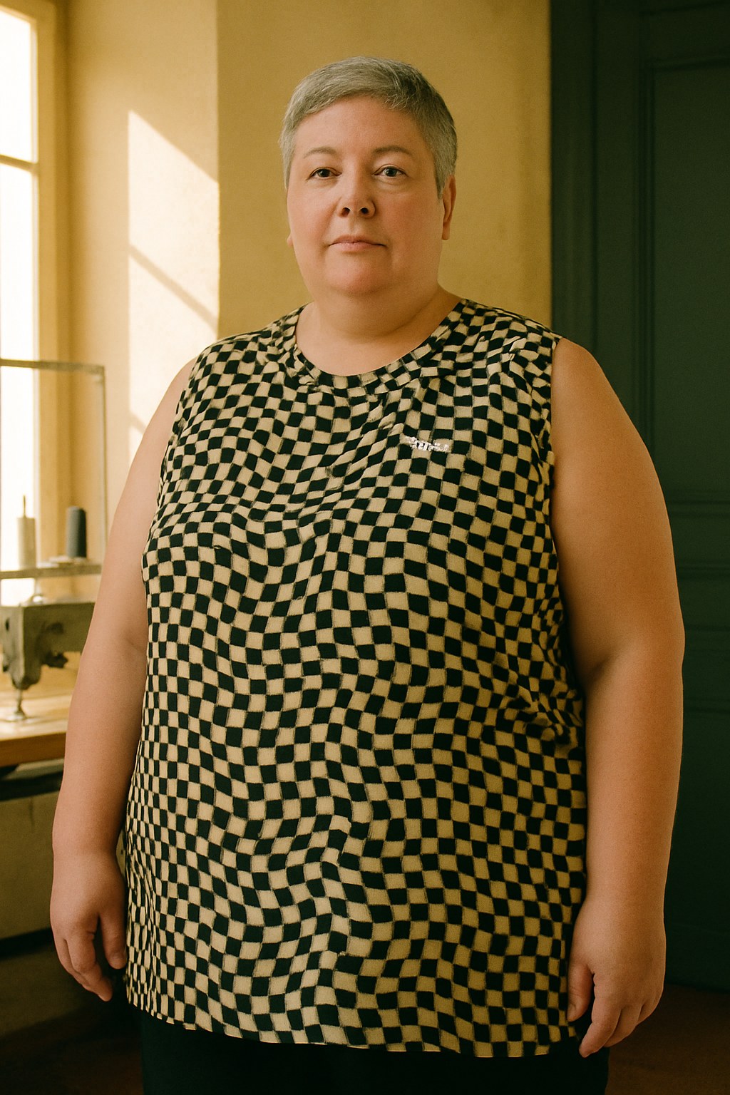 Maillot de Basket porté en grande taille, Verso Paris · mannequin grande taille femme