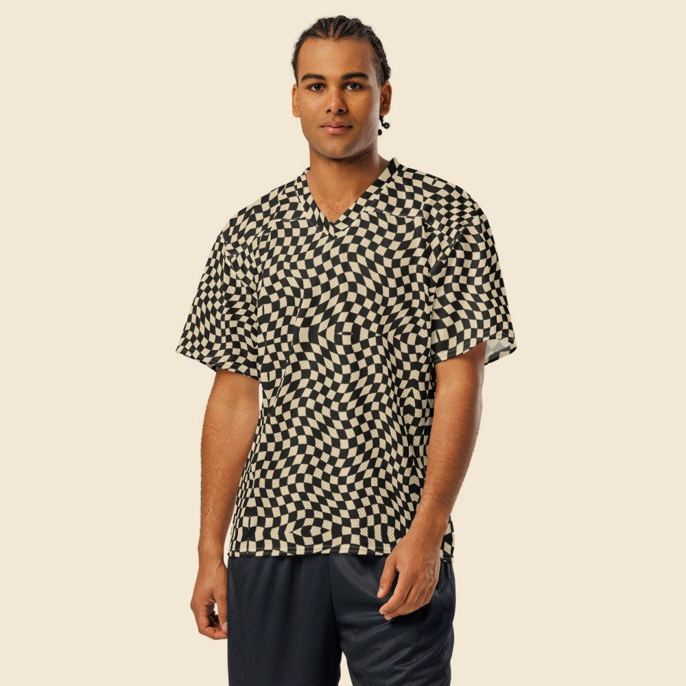 Maillot de Football Américain porté, Verso Paris · mannequin homme