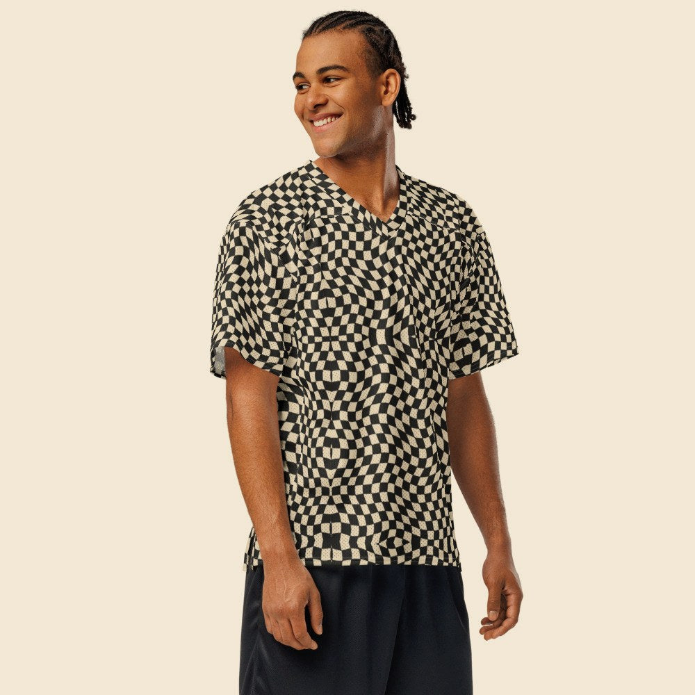 Maillot de Football Américain porté, Verso Paris · mannequin homme