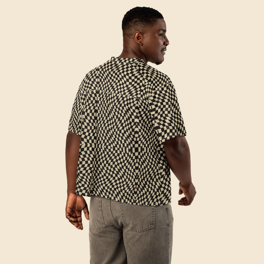Maillot de Foot Boxy porté, Verso Paris · mannequin homme · dos