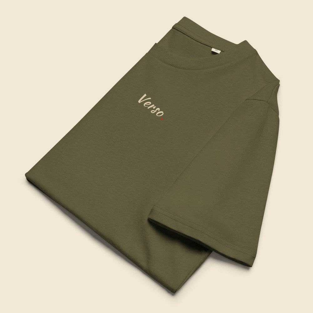organic-tee Kaki Front