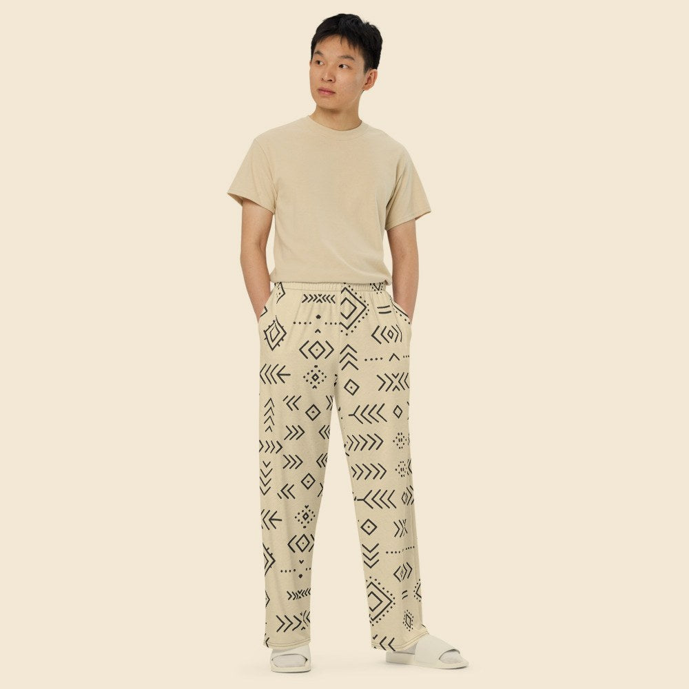 Pantalon Large Unisexe porté, Verso Paris · mannequin homme