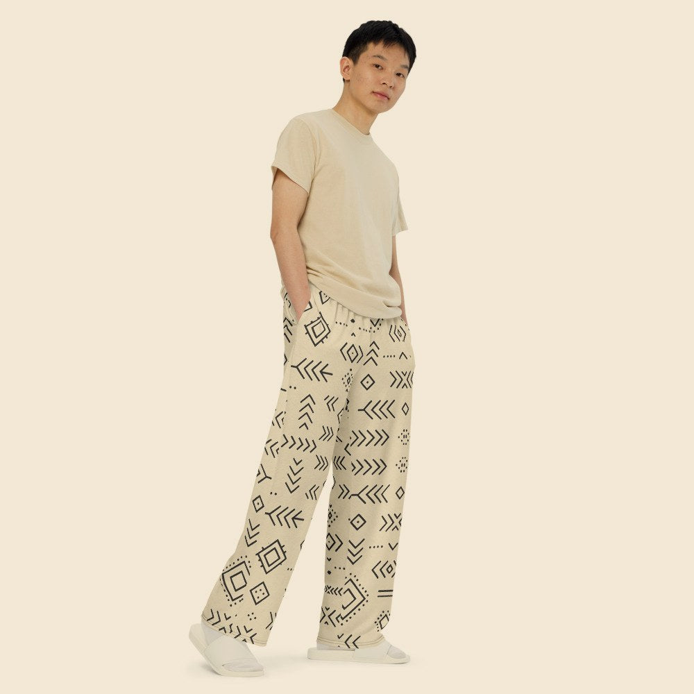Pantalon Large Unisexe porté, Verso Paris · mannequin homme