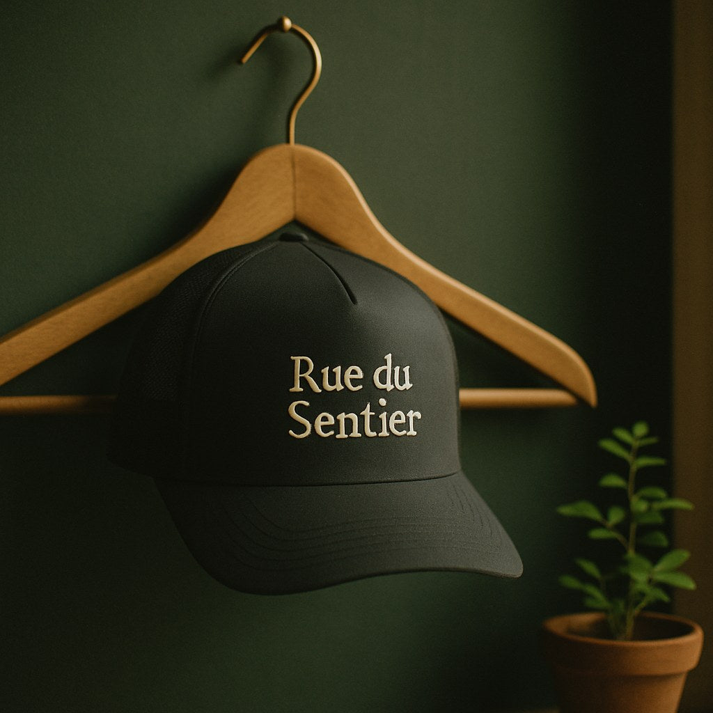 Casquette Camionneur Flexfit 6511 photographié dans l'atelier Verso Paris · atelier Verso