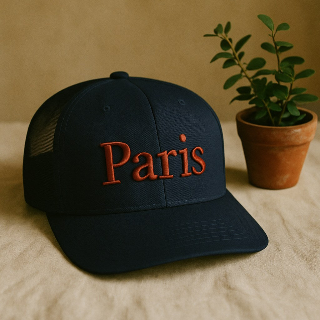 Casquette Camionneur Richardson 112 photographié dans l'atelier Verso Paris · atelier Verso