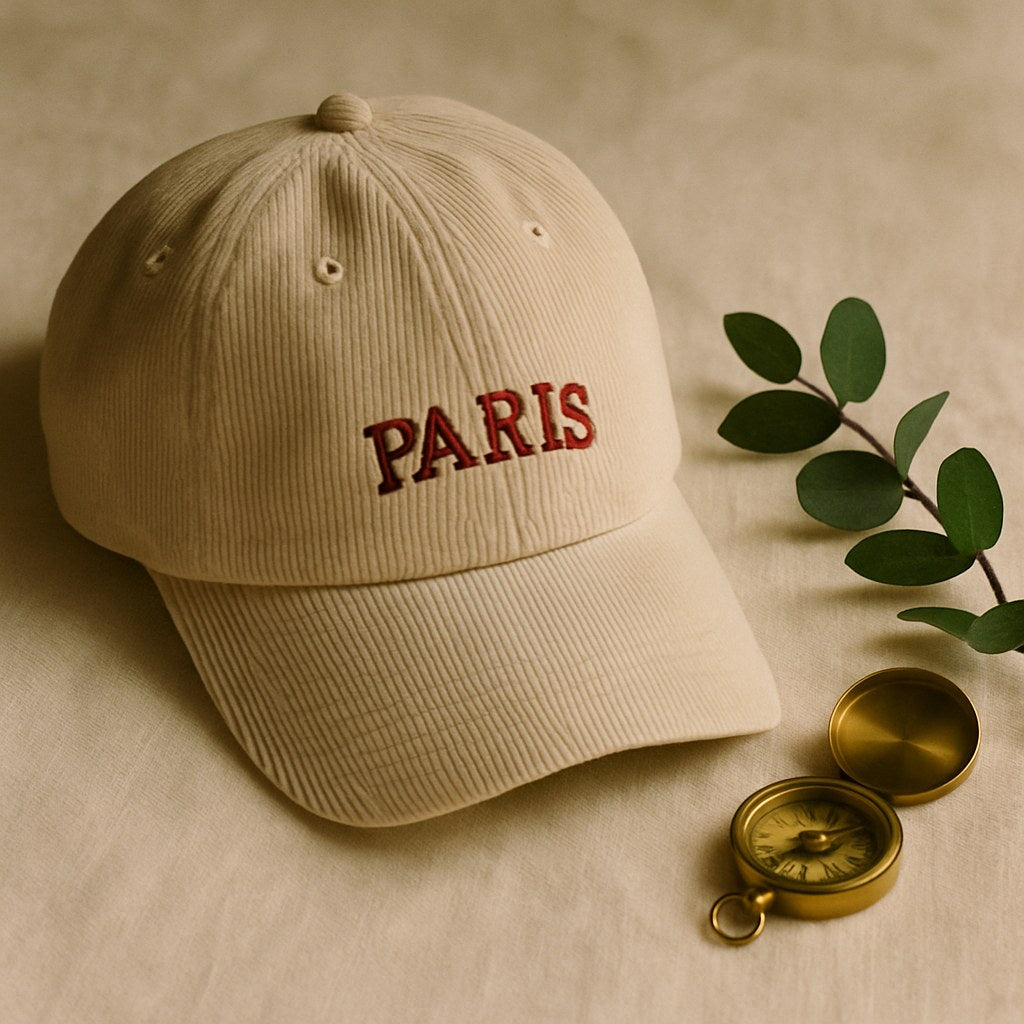 Casquette Corduroy photographié dans l'atelier Verso Paris · atelier Verso