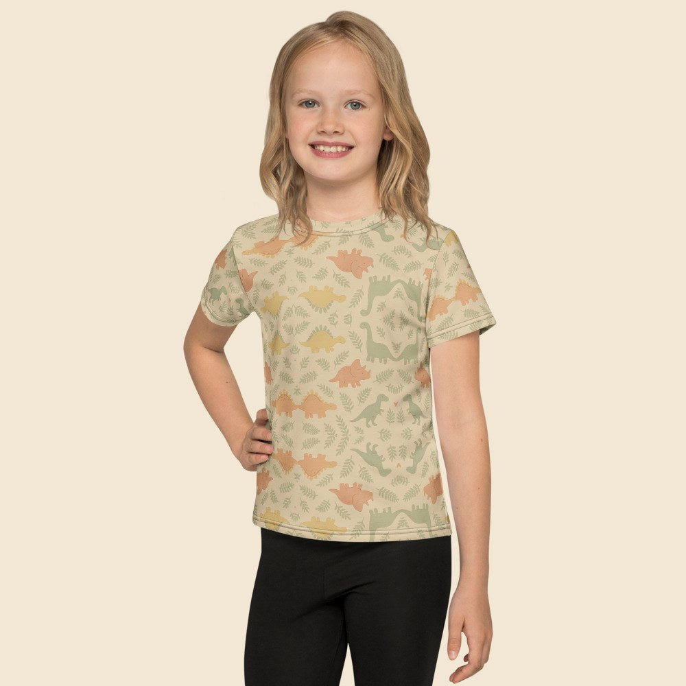 Tee Col Rond Enfant porté, Verso Paris · mannequin fille