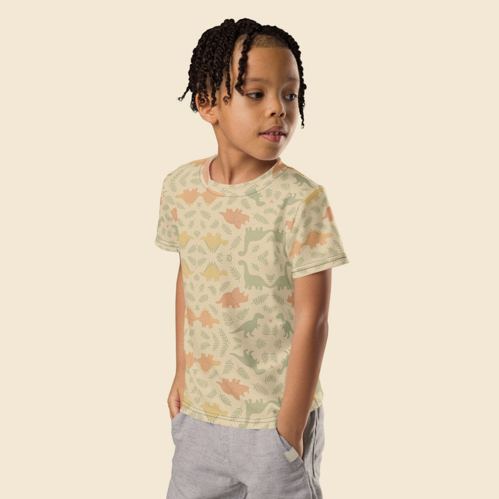 Tee Col Rond Enfant porté, Verso Paris · mannequin garçon