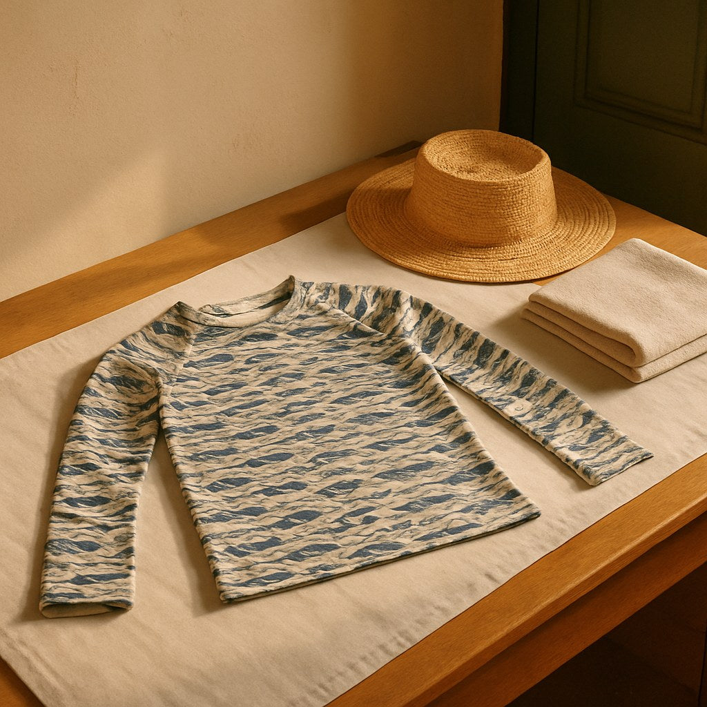 Top de Surf Enfant photographié dans l'atelier Verso Paris · atelier Verso · d'après produit · porté enfant