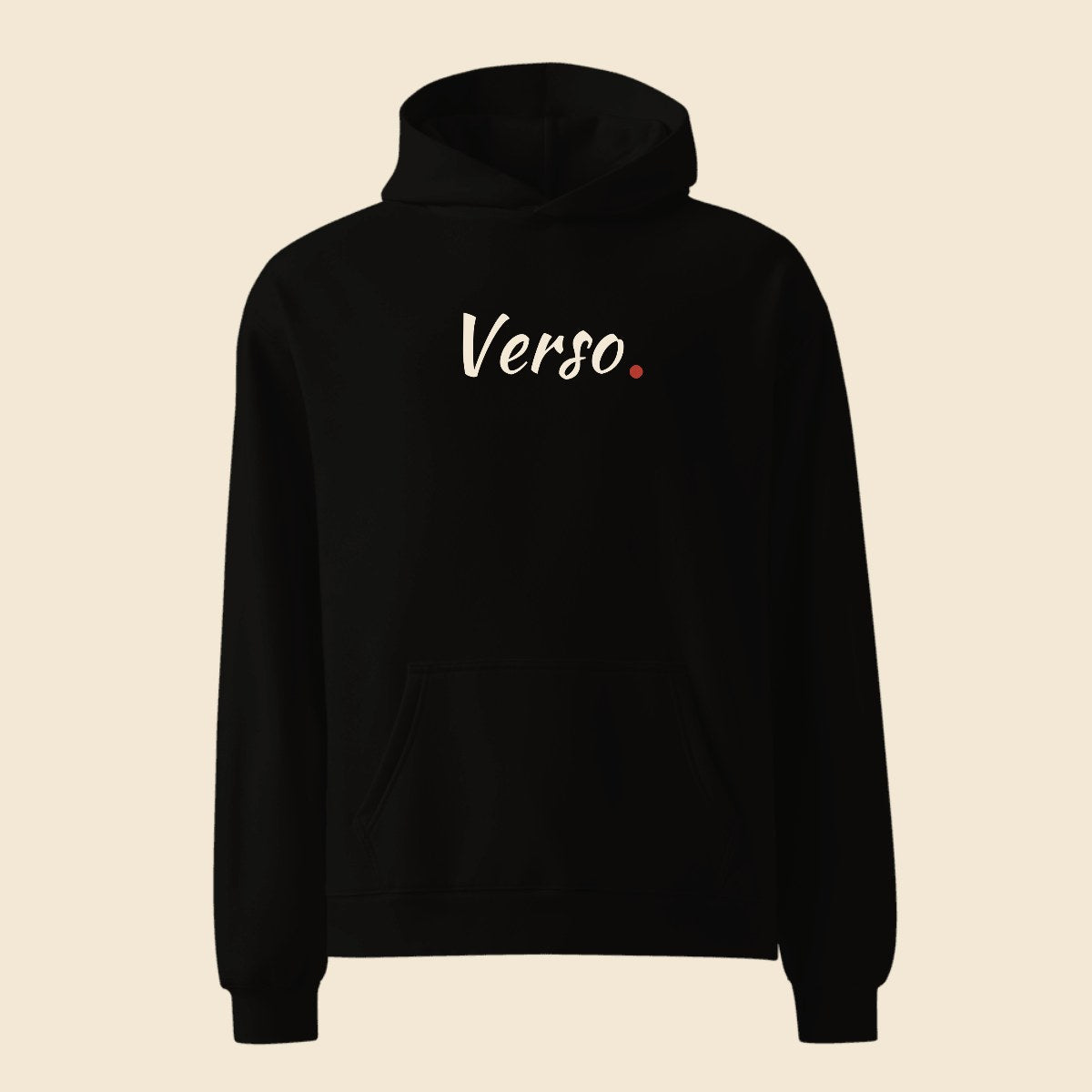 hoodie-relax-studio · exemple Noir · logo Verso