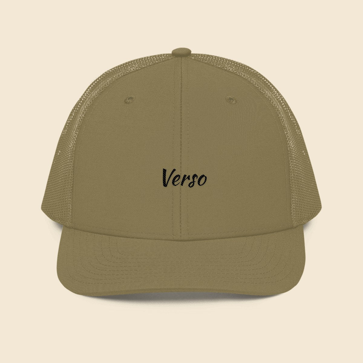 casquette-camionneur-richardson-112-studio · exemple Loden · logo Verso