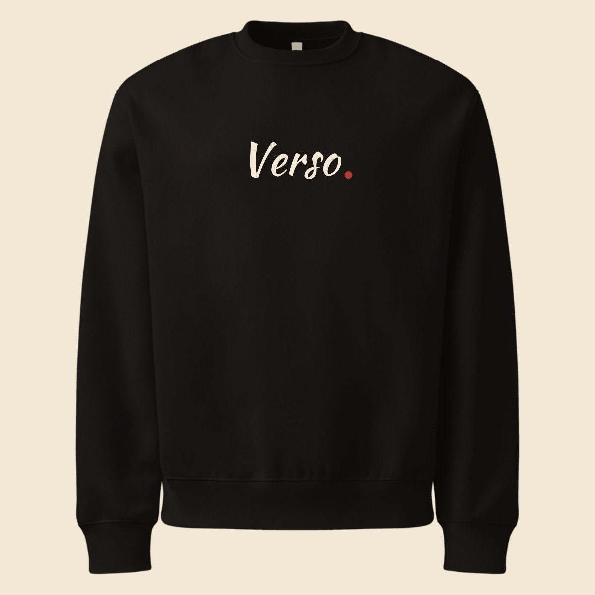 oversized-sweat-studio · exemple Noir · logo Verso