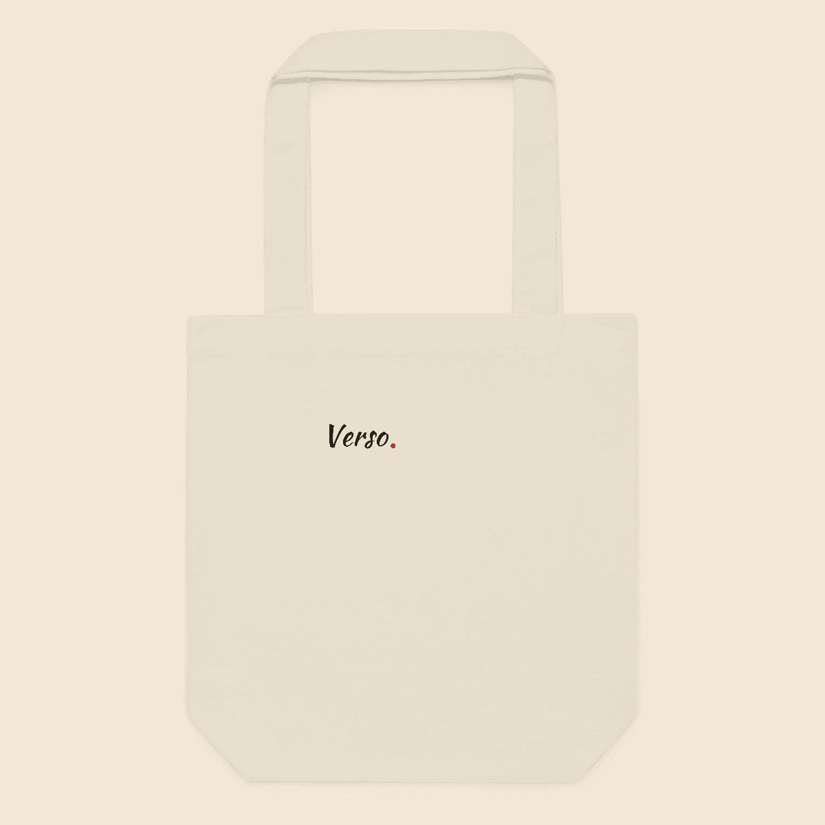 Tote En Coton personnalisable, coloris Blanc, Verso Paris · exemple Blanc · logo Verso