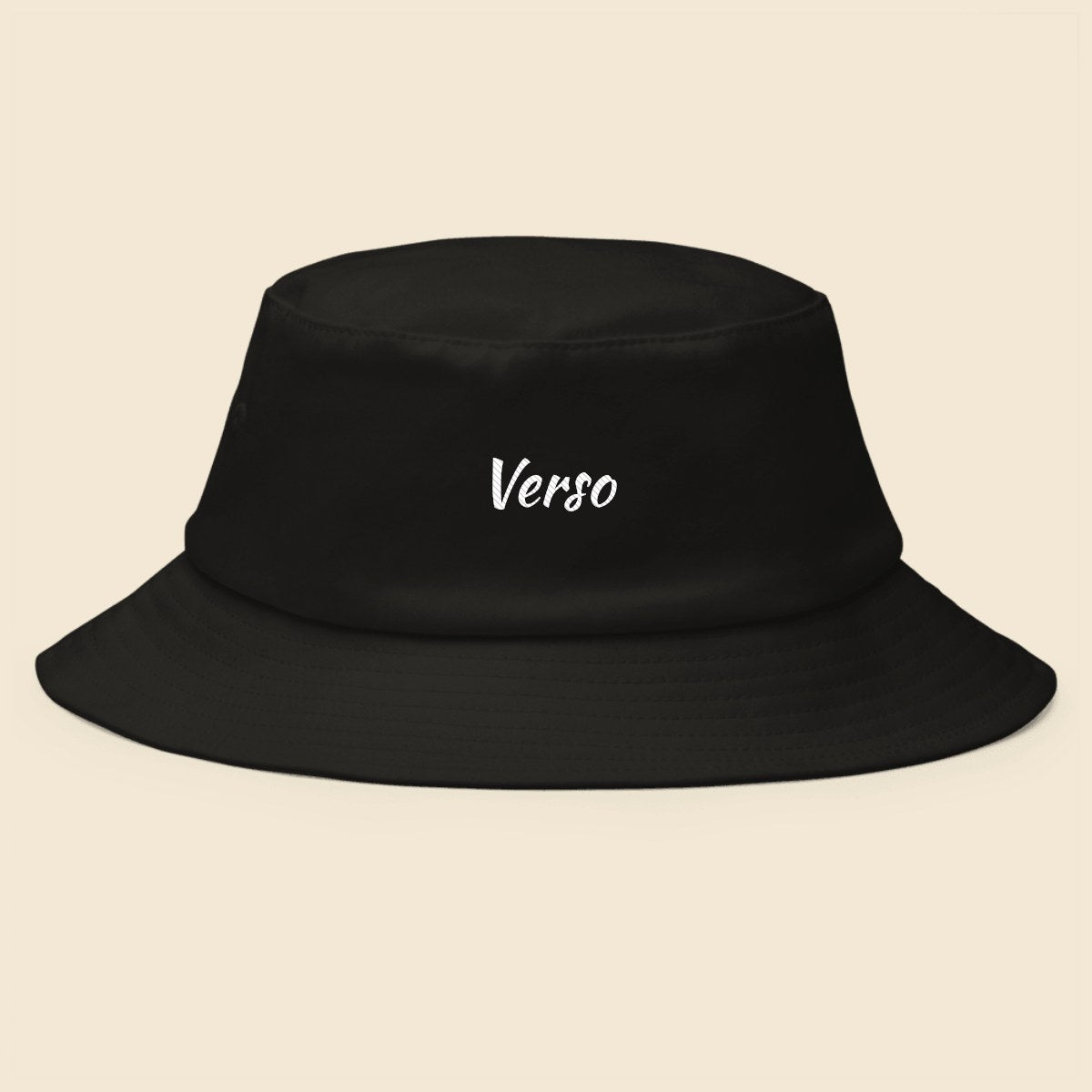 Bob personnalisable, coloris Noir, Verso Paris · exemple Noir · logo Verso