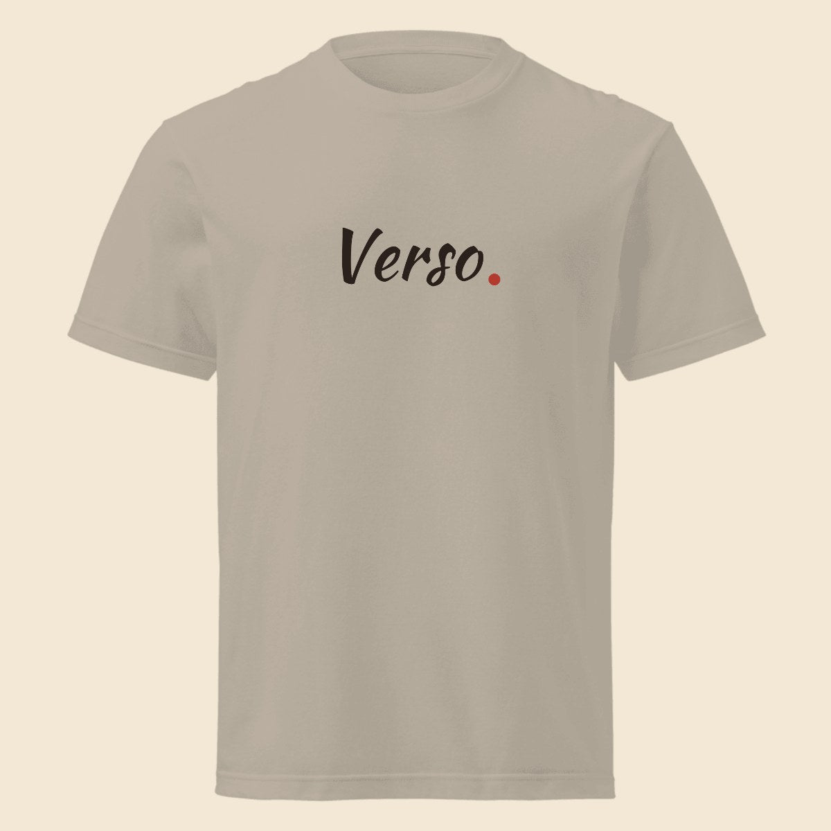 tee-jersey-col-rond-printstar-00085-cvt-studio · exemple Gris chiné · logo Verso