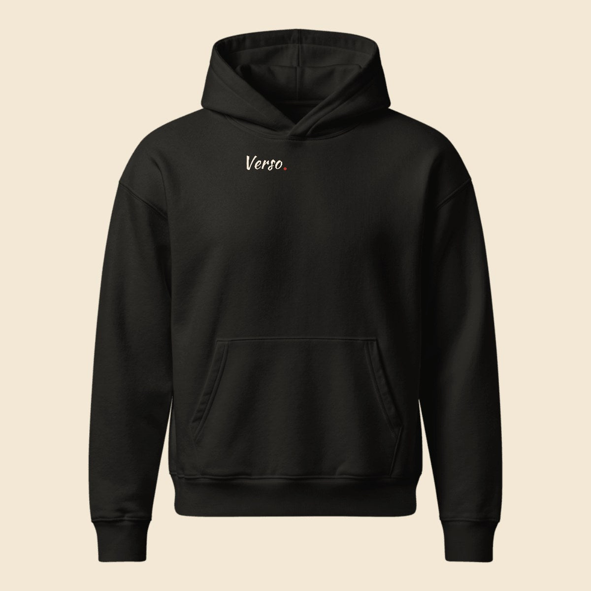 chaser-hoodie-studio · exemple Noir · logo Verso