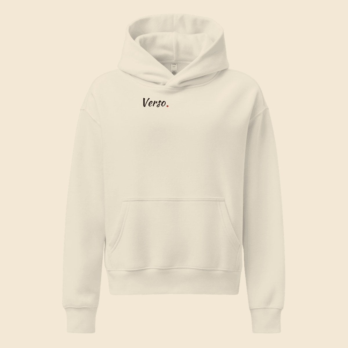 hoodie-femme-detente-studio · exemple Gris chiné · logo Verso