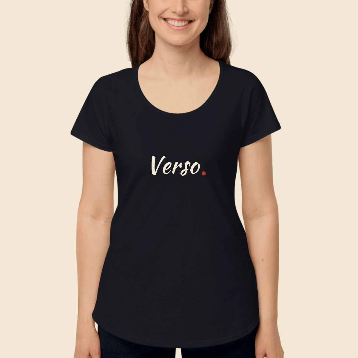 tee-jersey-col-rond-as-colour-4008-studio · exemple Marine · logo Verso