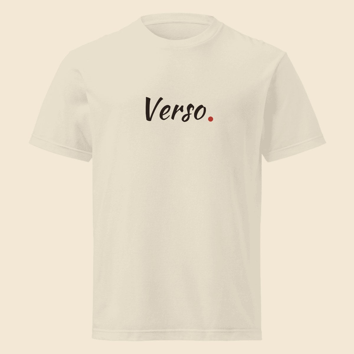 Tee Jersey Col Rond Printstar 00085-CVT personnalisable, coloris Blanc, Verso Paris · exemple Blanc · logo Verso
