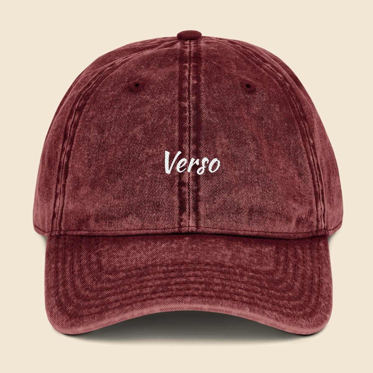 casquette-vintage-studio · exemple Bordeaux · logo Verso