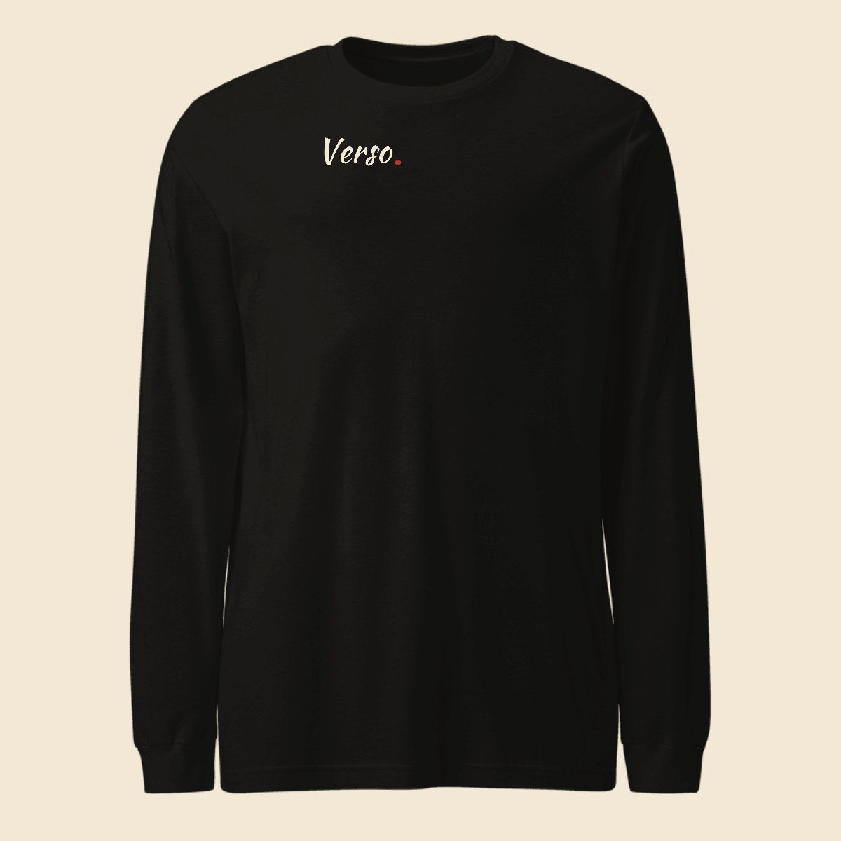 long-sleeve-studio · exemple Noir · logo Verso