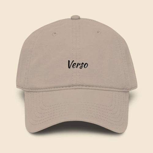 Casquette Camionneur Garment-Washed Baseball Cap personnalisable, coloris Gris, Verso Paris · exemple Gris · logo Verso