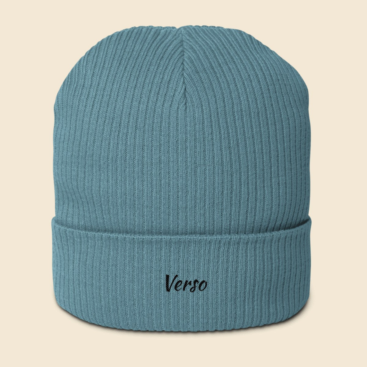 bonnet-cotele-bio-atlantis-studio · exemple Avio bleu clair · logo Verso